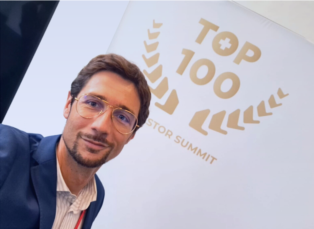 Matteo Cornaglia at TOP 100 Swiss Startup Awards 2022. Nagi Bioscience among the TOP 100 Swiss Startups 2022