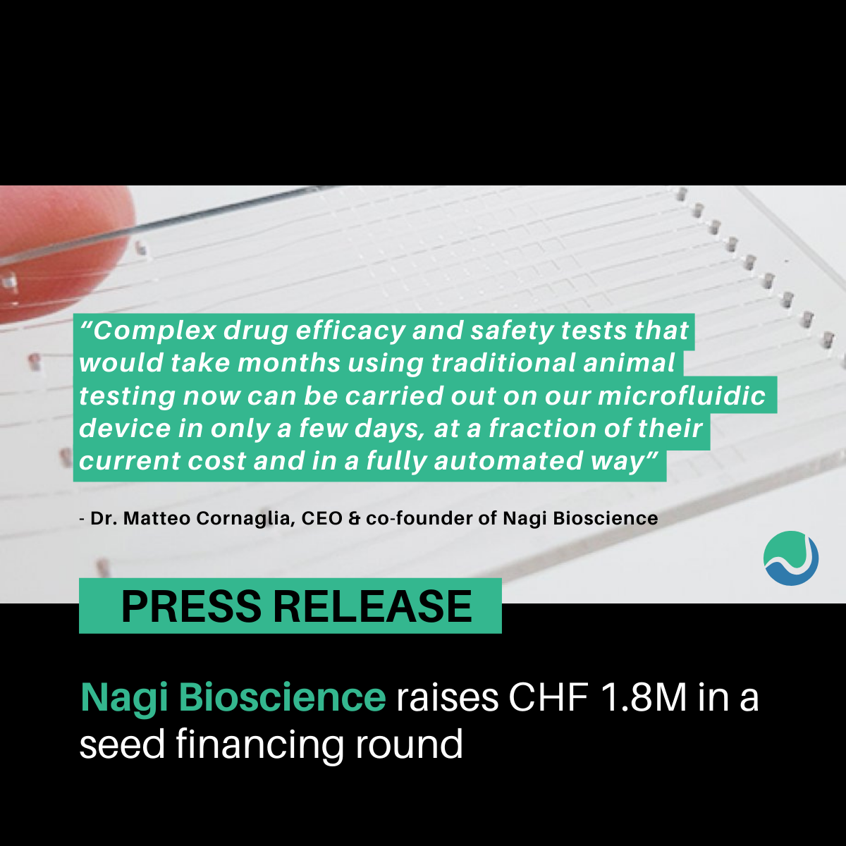 Nagi Bioscience is proud to announce the closing of a CHF 1.8M seed financing round