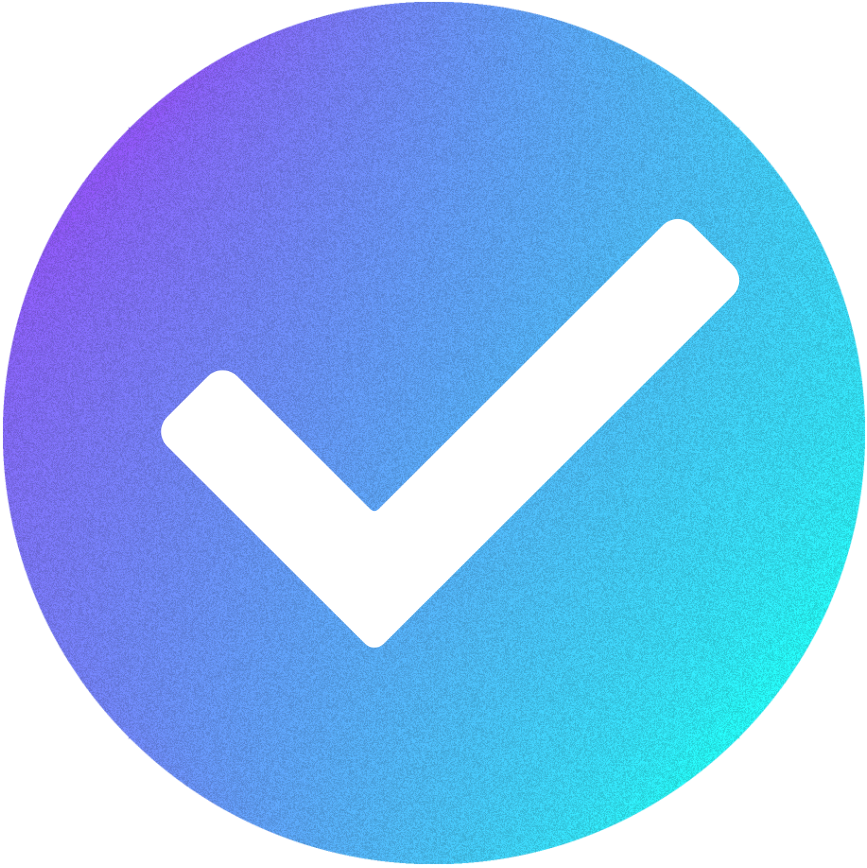 tick icon gradient