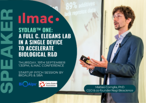 ILMAC Lausanne 2024 Pitch CEO Nagi Bioscience Lab automation