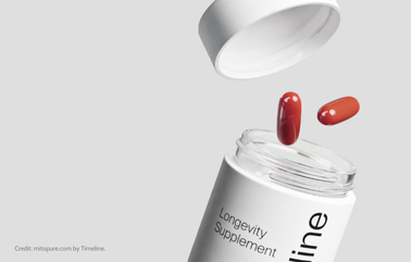 Urolithin A longevity supplement illustrating evidence-based nutritional science for healthy aging